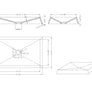 Cambria - 27.5" Rectangular Concrete Counter Top Sink (Contemporary Concrete)