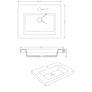 Presidio - 23.5" Rectangular Concrete Drop-In Sink (Contemporary Concrete)