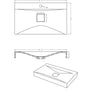 Maverick - 31.5" Rectangular Concrete Wave Bowl Counter Top Sink (Contemporary Concrete)
