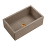 Castro - 30" Concrete Farmhouse Sink (Rustic Concrete)