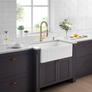 Monterey - 33" Apron Front Single Bowl Convertible Fireclay Farmhouse Kitchen Sink