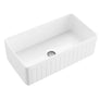 Monterey - 33" Apron Front Single Bowl Convertible Fireclay Farmhouse Kitchen Sink