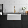 Salinas - 30" Apron Front Single Bowl Convertible Fireclay Farmhouse Kitchen Sink