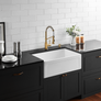 Salinas - 30" Apron Front Single Bowl Convertible Fireclay Farmhouse Kitchen Sink