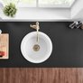 Bishop - 18" Round Undermount Fireclay Bar Sink