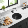 Bishop - 18" Round Undermount Fireclay Bar Sink