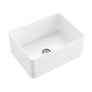 Ojai - 24" Apron Front Single Bowl Convertible Fireclay Farmhouse Kitchen Sink