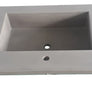 Laguna - Single Bowl Vanity / Floating Concrete Bathroom Sink w/ Stand (Contemporary Concrete)
