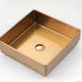 Cardiff - 15.75” x 15.75" PVD Stainless Steel Half Drop-In Sink