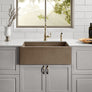 Castro - 30" Concrete Farmhouse Sink (Rustic Concrete)