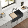 Bixby - 33" Concrete Workstation Farmhouse Sink (Rustic Concrete)