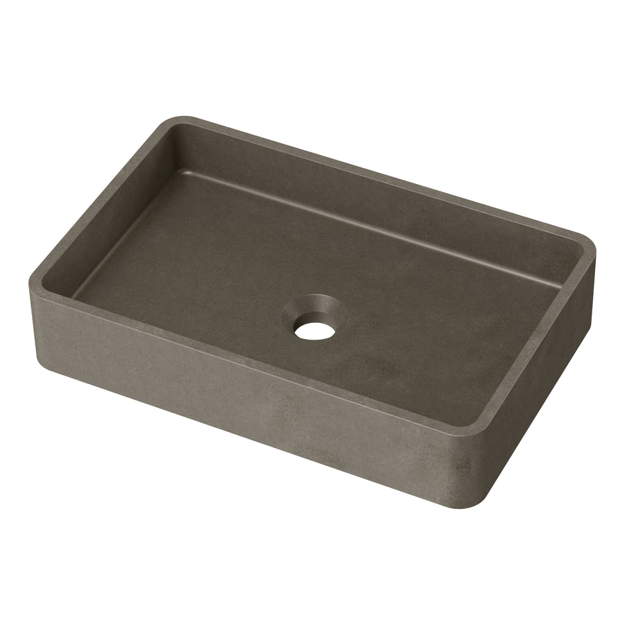 Dana - 20" Rectangular Concrete Counter Top Sink (Contemporary Concrete)