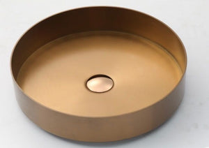 Doheny - 15.75” Circular PVD Stainless Steel Counter Top Sink