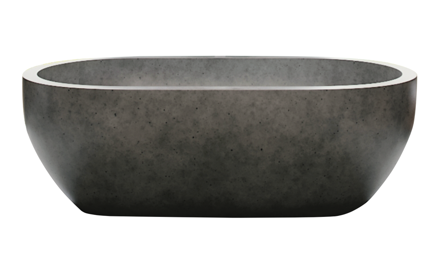 Palisades - 72" Concrete Bath Tub (Rustic Concrete)
