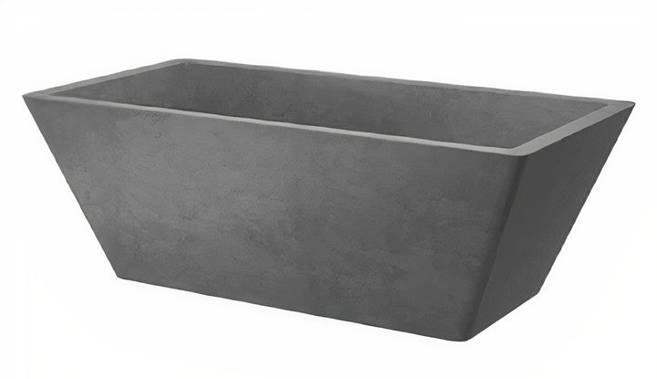 Topanga - 66" Concrete Bath Tub (Rustic Concrete)